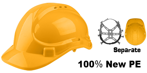 Safety helmet yellow INGCO HSH206