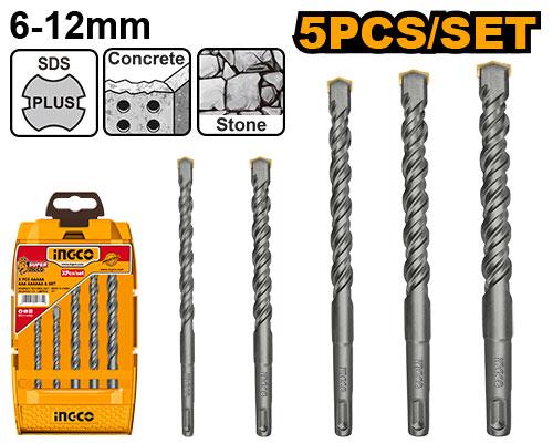 Σετ Τρυπάνια  SDS Plus  5 τεμ. INGCO AKD2052