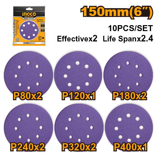 Γυαλόχαρτο Φ125mm INGCO AKRS150102