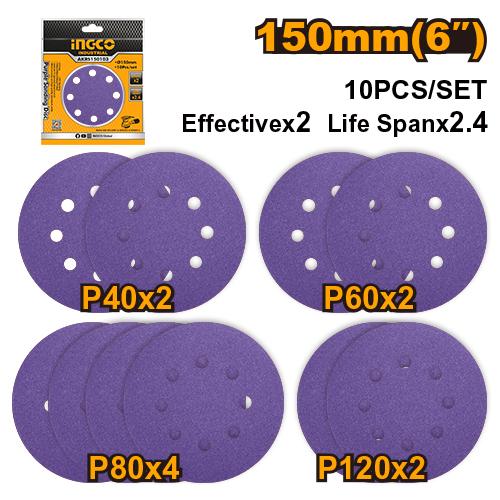Γυαλόχαρτο Φ125mm INGCO AKRS150103