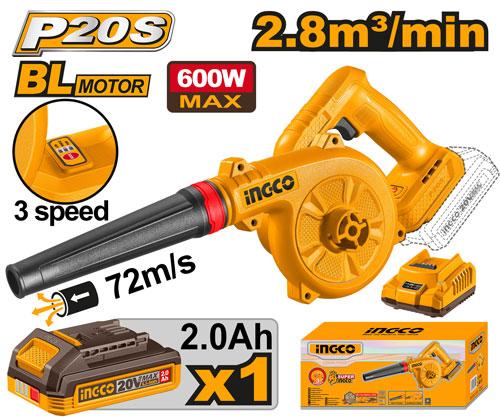 Φυσητήρας Μπαταρίας INGCO CABLI20681E