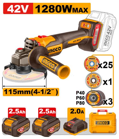 Γωνιακός τροχός INGCO CAGLI4128112E