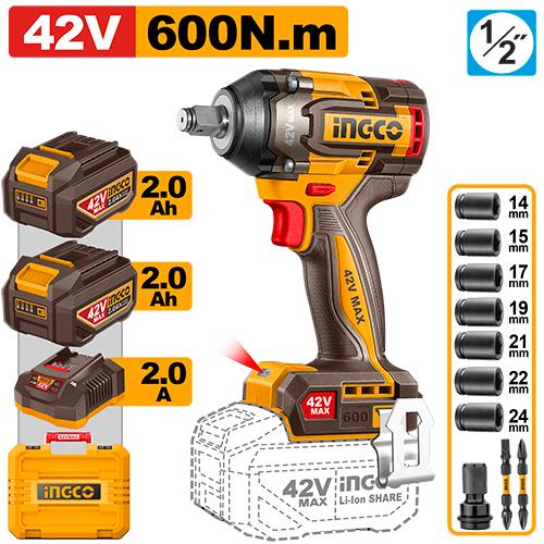 Μπουλονόκλειδο Μπαταρίας INGCO CIWLI42602E