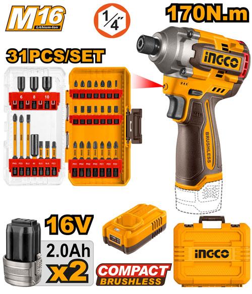 Παλμικό Κατσαβίδι Μπαταρίας INGCO COSLI241083E