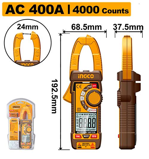 Digital AC clamp meter INGCO DCM62001