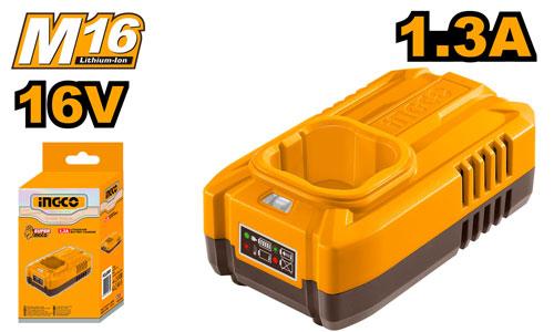 Φορτιστής Μπαταρίας INGCO FCLI1613