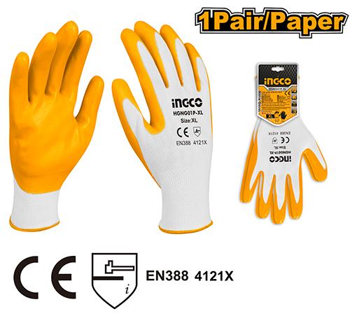 Γάντια Νιτριλίου INGCO HGNG01P-XL