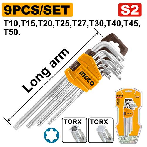 Κλειδιά Torx Πολύ Μακριά Σετ INGCO HHK13091