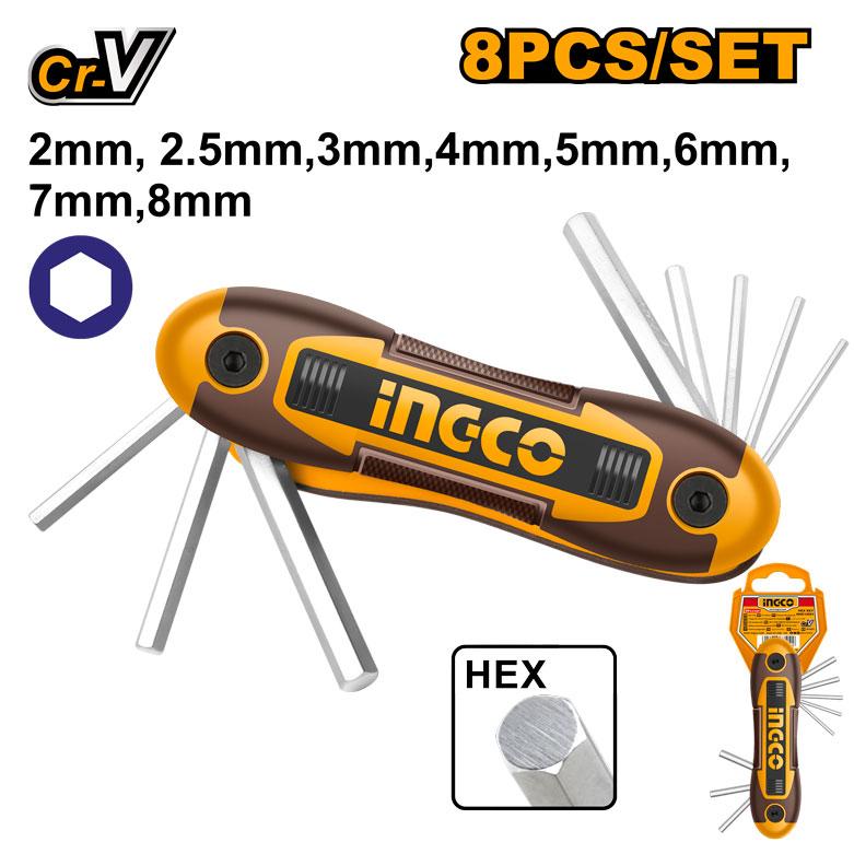 Κλειδιά Allen πολύ μακριά INGCO HHK14081
