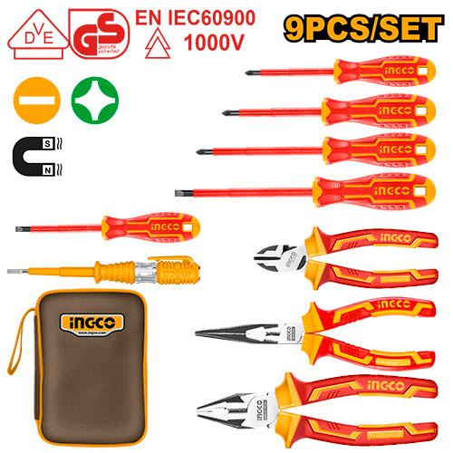 9 Pcs Insulated hand tools set INGCO HKIST3091