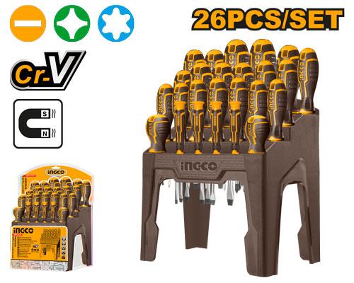 Σετ Κατσαβίδια 26 τεμ INGCO HKSD2628