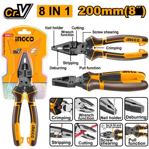 Πένσα Πολλαπλών Λειτουργιών 8 σε 1 INGCO HMFCP28200
