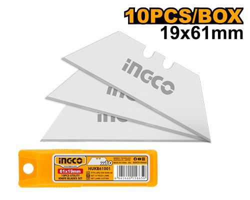 Λάμες μαχαιριών 10τμχ INGCO HUKB61001