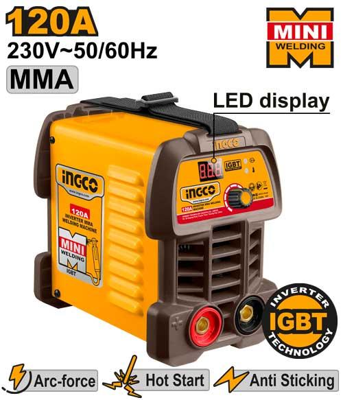 Ηλεκτροσυγκόλληση Inverter INGCO ING-MMA12049E