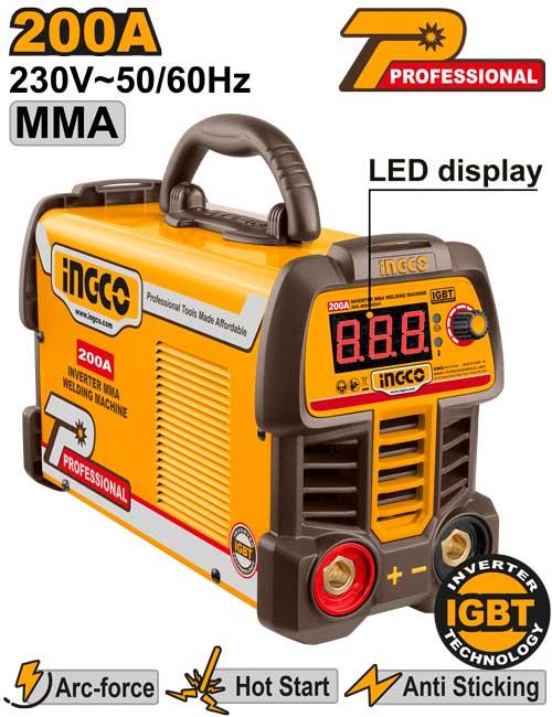 Ηλεκτροσυγκόλληση Inverter INGCO ING-MMA20069E