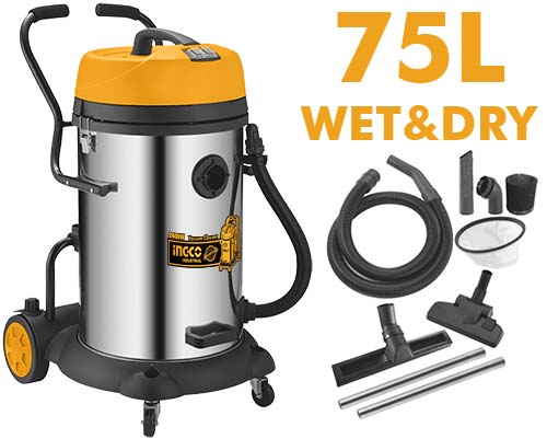 Wet & dry vacuum cleaner 2×1200W INGCO VC24751